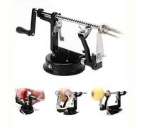 Apple Peeler Slicer Corer, Stainless Steel with Suction Base and Non-slip Hand Crank for Easy Fruit and Vegetable Preparation, Ideal for Fall Picking and Seasonal Gifts