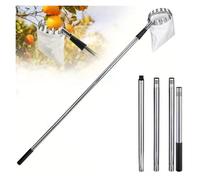 Apple Picker Fruit Picking Machine Stainless Steel Splicing Rod Picker Gardening Tool For Farm Orchard(1.6m)