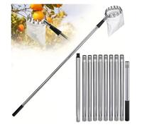 Apple Picker Fruit Picking Machine Stainless Steel Splicing Rod Picker Gardening Tool For Farm Orchard(4.0m)