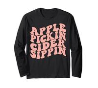 Apple Pickin Cider Sippin Apple Picking Crew Harvest Season Long Sleeve T-Shirt