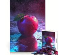 Apple Rainy Aesthetic Jigsaw Puzzles 1000 Piece for Teenagers Skill Play Accurate Cut Home Fun (38x26cm)