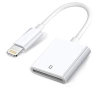 Apple SD Lightning to SD Card Reader, SD Memory Card Adapter for iPhone 14/13/12/11/XS/XR/X/8/7/iPad, Plug and Play