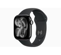 Apple Series 11 42 mm Waterproof Smart Watch GPS (2025) Black Sport Band - M/L