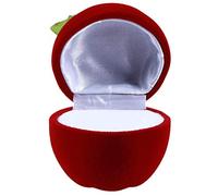 Apple Shape Jewelry Box Container for Rings Earrings Storage Case Trinket Case,Red Durable and Useful, M, other gemstones