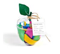 Apple-Shaped Bible Verse Jar - 96 Color-Coded Scripture Cards for Emotions (Happy,Thankful,Angry,Anxious,Lonely,Sad) - Christian Gift for Women/Men/Mom - Reusable Plastic Prayer Jar