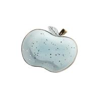Apple-shaped Ceramic Small Tray Jewelry Storage Ornament Props Home for Necklace, Bracelet