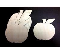 Apple Shaped Wooden Craft Shapes 120mm Pack of 10 shapes Decoupage