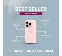 Apple Silicone Case with MagSafe for iPhone 14 Pro - Chalk Pink