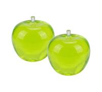 Apple Squishy Green 2 PCS Apple Squishy Fidget Toy Anxiety Relief Squeeze Ball Stress Relief Squishies Soft Squeeze Sensory Ball Sensory Toys Funny Desk Decor (Green)