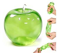 Apple Squishy, Green Squishy Apple Shaped Stress Balls, Slow Rebound Clear Fruit Squeeze Fidget Toy Anxiety Relief for Kids and Adults