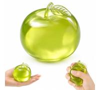 Apple Squishy, Green Squishy Apple with Leaf Design, Sensory Stress Relief for Focus and Relaxation, Slow Rising Squishys Apple