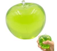 Apple Squishy Stress Ball, Soft and Squishy Apple for Stress Relief, Hand Therapy, Green Apple Squishy Ball for Desk and Home Use