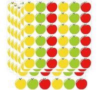 Apple Stickers for Kids 500 Pcs Multicolor Apple Shape Decal Stickers 1 Inch Mini Apples Reward Sticker Fruit Label Charts for Teachers Reward Classroom Decor