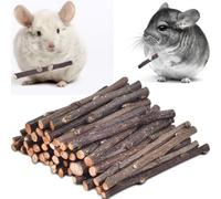 Apple Sticks,ERKOON Rabbit Treat Small Animals Molar Hamster Chew Toys Natural Wood Toys for Chinchilla Guinea Pigs Cavia Cobaya Parrot Hamster Apple Chew Sticks Toys Treats（300g）