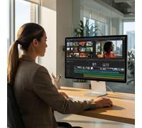 Apple Studio Display 27-inch 5K with nano-textured glass 27-inch 5K display with nano-textured glass, a 12 MP camera and a stand with adjustable