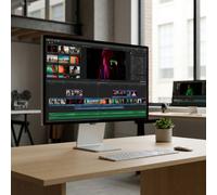 Apple Studio Display XDR 27-inch 5K with nano-textured glass A 27-inch professional display with Retina XDR 5K, nano-textured glass and an adjustable