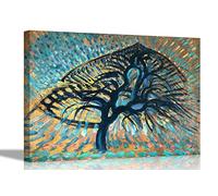 Apple Tree Pointillist Version by Piet Mondrian Canvas Prints Framed Wall Art Poster Pictures Artwork Home Work Large 86 x 61cm (34 x 24 inches) A1