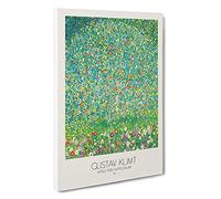 Apple Tree With Border By Gustav Klimt Canvas Print | Gallery Wrapped 30mm Frame Wall Art | 30x20 inches | Ready to Hang | Classic Landscape Picture | Living Room Bedroom Lounge Office
