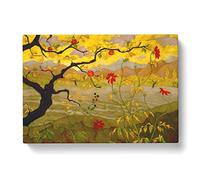 Apple Tree With Red Fruit By Paul Ranson Classic Painting Canvas Wall Art Print Ready to Hang, Framed Picture for Living Room Bedroom Home Office Décor, 76x50 cm (30x20 Inch)