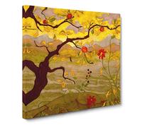 Apple Tree With Red Fruit by Paul Ranson Classic Painting Canvas Wall Art Print Ready to Hang, Framed Picture for Living Room Bedroom Home Office Décor, 20x20 Inch (50x50 cm)