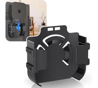Apple TV Mount, Wall Mount Behind TV Bracket for Apple TV, Apple TV Holder Compatible with All Apple TV Generations (Including All 4K Models), Easy Screw Mount and Install. (Black)