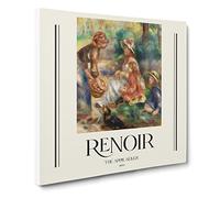 Apple Vendor By Pierre Auguste Renoir Canvas Print | Gallery Wrapped 30mm Frame Wall Art | 20x20 inches | Ready to Hang | Impressionist Still Life Picture | Living Room Bedroom Lounge Office