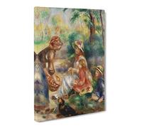 Apple Vendor By Pierre Auguste Renoir Canvas Print | Gallery Wrapped 30mm Frame Wall Art | 30x20 inches | Ready to Hang | Impressionist Still Life Picture | Living Room Bedroom Lounge Office