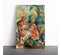 Apple Vendor By Pierre Auguste Renoir Canvas Wall Art Print 20x14 Inch