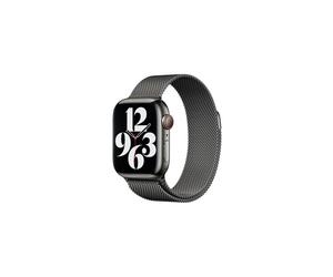 APPLE WATCH 38MM 40MM 41MM MILANESE GRAPHITE STAINLESS STEEL LOOP STRAP