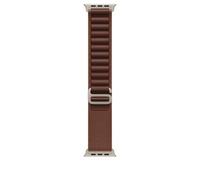 Apple Watch Band - Alpine Loop - 49mm - Burgundy - Large | Case Finish - Natural
