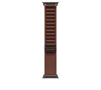 Apple Watch Band - Alpine Loop - 49mm - Burgundy - Medium | Case Finish - Black