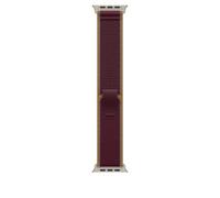 Apple Watch Band - Trail Loop - 49mm - Burgundy - M/L | Case Finish - Natural