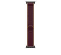 Apple Watch Band - Trail Loop - 49mm - Burgundy - S/M | Case Finish - Black