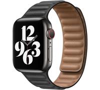 Apple Watch Leather Link (40mm) - Black - Small, Used - Like New