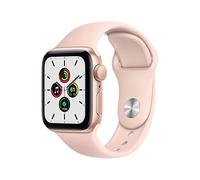 Apple Watch SE 2020 (GPS, 40MM) Gold Aluminium Case with Pink Sand Sport Band (Renewed)