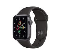 Apple Watch SE 2020 (GPS, 40MM) Space Grey Aluminium Case with Black Sport Band (Renewed)