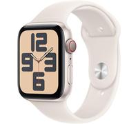 Apple Watch SE (2024) - GPS - 44mm - Starlight Aluminium Case w/ Starlight Sport Band (S/M)