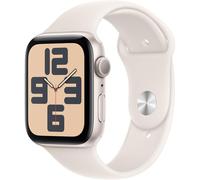 Apple Watch SE (2nd Gen) GPS 44mm Smartwatch with Starlight Aluminium Case with Starlight Sport Band - S/M