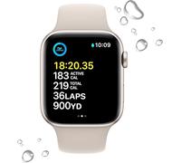 Apple Watch SE GPS 44mm Starlight Aluminium Case with Starlight Sport Band - M/L