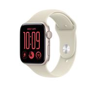Apple Watch SE 3, 44mm, Starlight Aluminium Case, GPS [2026] - Sand Sport Band - M/L