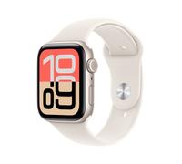 Apple Watch SE 3, 44mm, Starlight Aluminium Case, GPS + Cellular [2025] - Starlight Sport Band - S/M