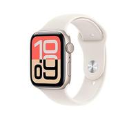 Apple Watch SE 3 GPS 44mm Smartwatch with Starlight Aluminium Case with Starlight Sport Band S/M. Fitness and Sleep Trackers, Heart Rate Monitor, Always-On Display, Water Resistant