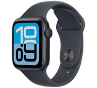 Apple Watch SE 3 GPS 40mm Midnight Aluminium Midnight Sport Band S/M MEH94 - Unisex - 40 mm - Smartwatch - Quartz with charger Black 38/40/41 mm