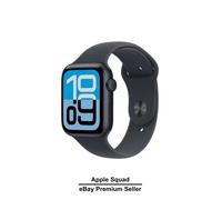 Apple Watch SE 3, 40mm, Midnight Aluminium Case, GPS [2025] - Midnight Sport Band S/M, Black