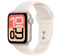 Apple Watch SE 3 GPS 44mm Starlight Aluminium Starlight Sport Band S/M MEHG4 - Unisex - 44 mm - Smartwatch - Quartz with charger Black 42/44/45/49 mm