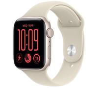 Apple Watch SE (3nd generation) SE 3 GPS 44mm Starlight Aluminium Case with Sand Sport Band - S/M