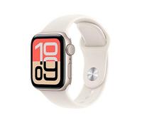 Apple Watch SE 3 (GPS + Cellular, 2025) 40mm & Starlight Aluminium Case with Starlight Sport Band, Starlight, Men Tarlight
