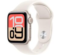 Apple Watch SE 3 GPS + Cellular 40mm with Starlight Alu Case with Starlight Sport Band S/M. Heart Rate Monitor, Always-On Display, Water Resistant