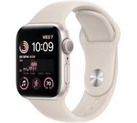 Apple Watch SE 3 GPS 40mm Smartwatch with Starlight Aluminium Case with Starlight Sport Band S/M. Fitness and Sleep Trackers, Heart Rate Monitor, Always-On Display, Water Resistant