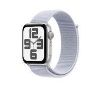 Apple Watch Se (Gps, 2024) Silver Aluminium Case With Blue Cloud Sport Loop - 44Mm Blue